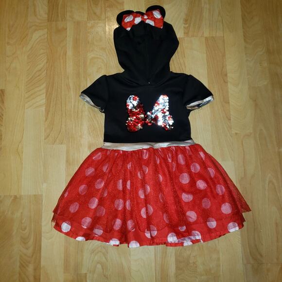 Disney Junior Girl's 4/5 Minnie Mouse TuTu Dress - Picture 2 of 5
